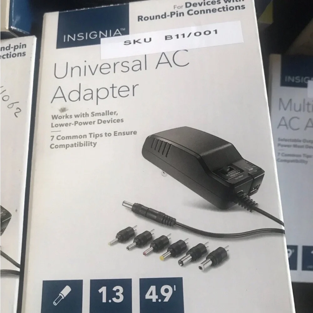 Black Multi-Voltage AC Adapter